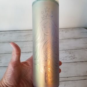 Starbucks Mermaid Siren Frosted 50th Anniversary Edition 160z Tumbler
